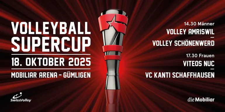 Volleyball Supercup-Finale am 18. Oktober 2025